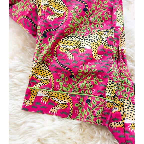 *SOLD* Pink Bagheera Long Sleeve & Pants Organic Cotton Pajama Set small - Picture 8 of 9